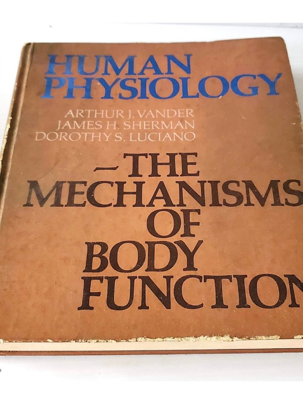 HUMAN PHYSIOLOGY MECHANISMS OF BODY FUNCTION VANDER SHERMAN LUCIANO 2ND EDITION
